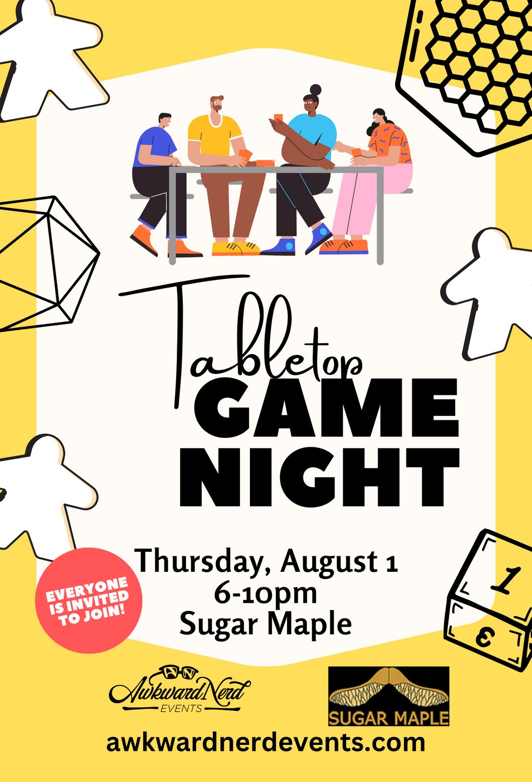 Tabletop Game Night - August