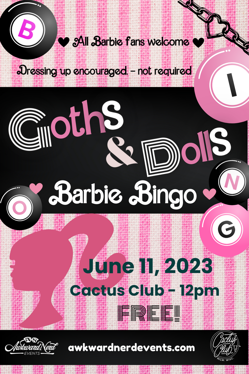 Goths & Dolls - A Barbie Bingo Event!