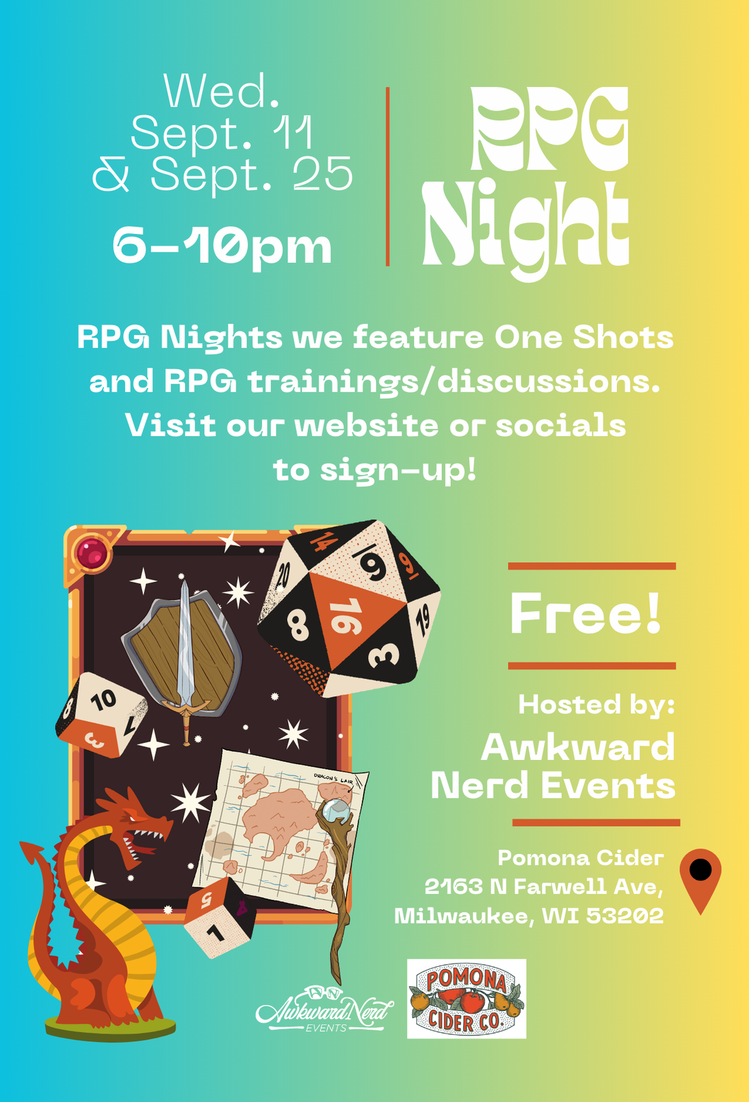 RPG Night - September 11 & 25