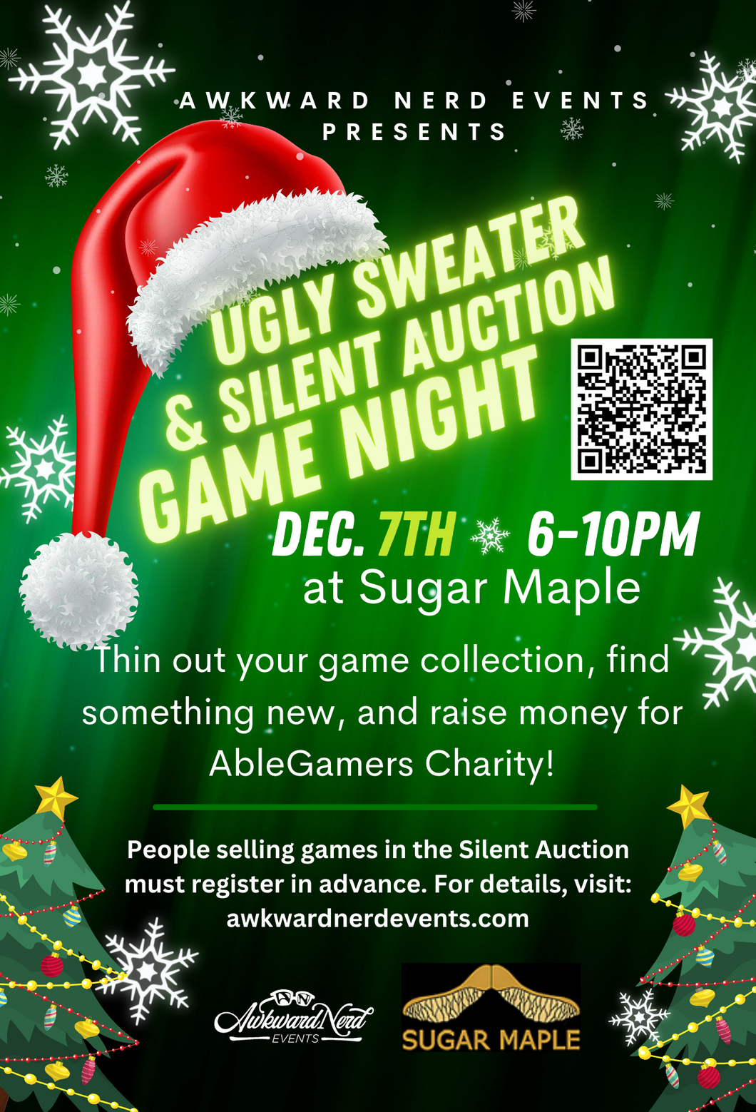 Ugly Sweater and Silent Auction Game Night